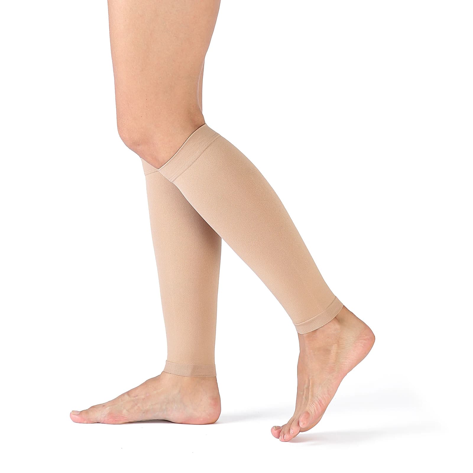 Chaussettes de compression 15-20 mmHg, bas diplômés pour hommes et femmes, manches hautes au mollet,