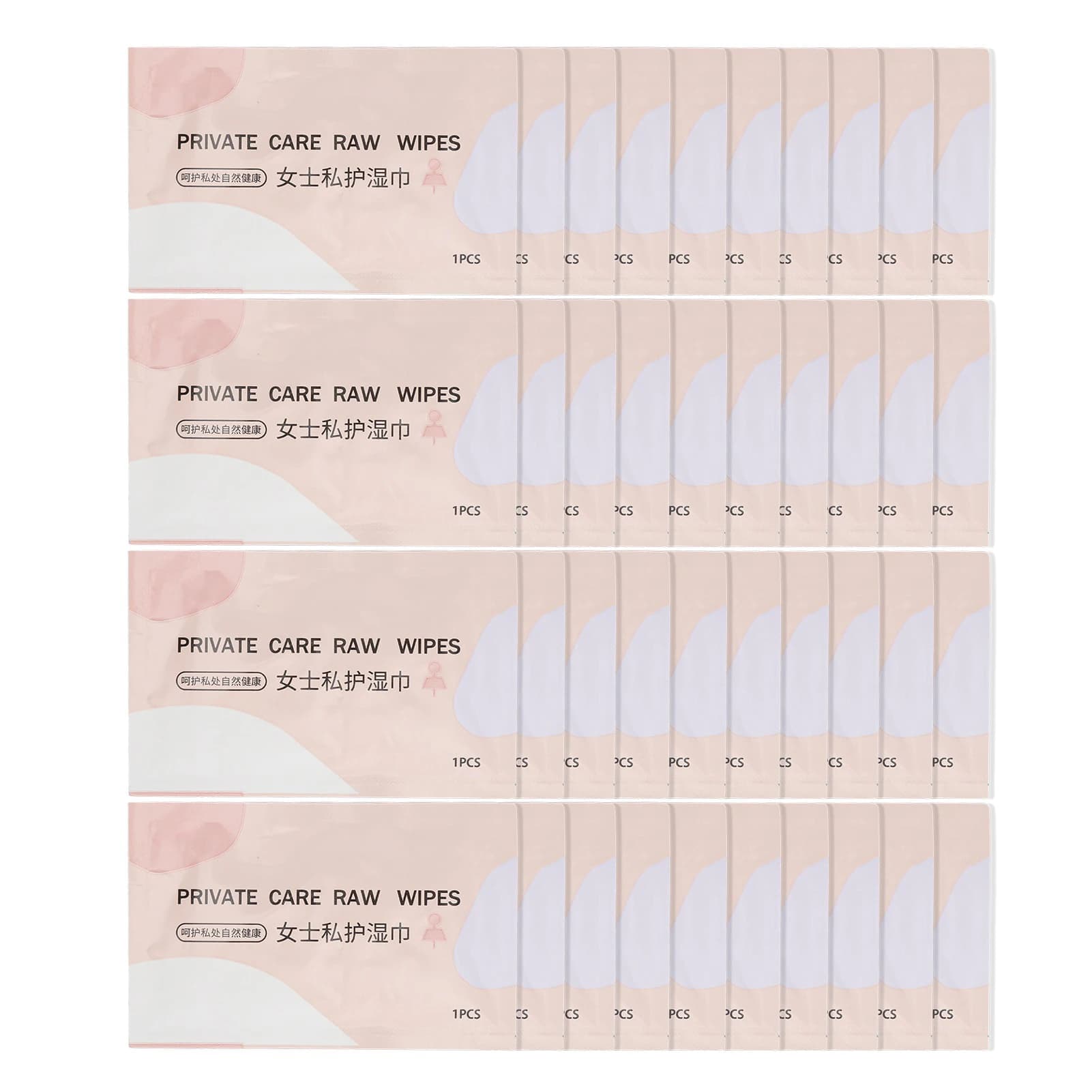 Lingettes intimes nettoyantes 40 pièces, lingettes d'intimité féminine, pH équilibré, portables, emb