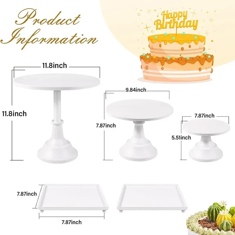 Buffet Colonne Stand Plinthe Riser Dessert Gâteau Bonbons Alimentaire Cadeau Décoration Titulaire De