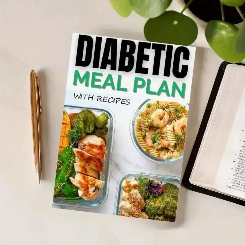 Livre professionnel de recettes et de plans repas pour diabétiques |   Plan de régime de 7 jours pou
