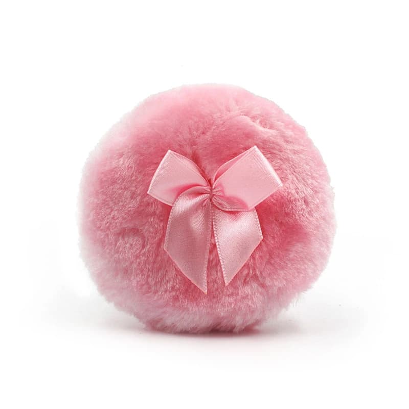 Bouffantes de maquillage en peluche, nœud papillon professionnel rond, cosmétique, doux, moelleux, p