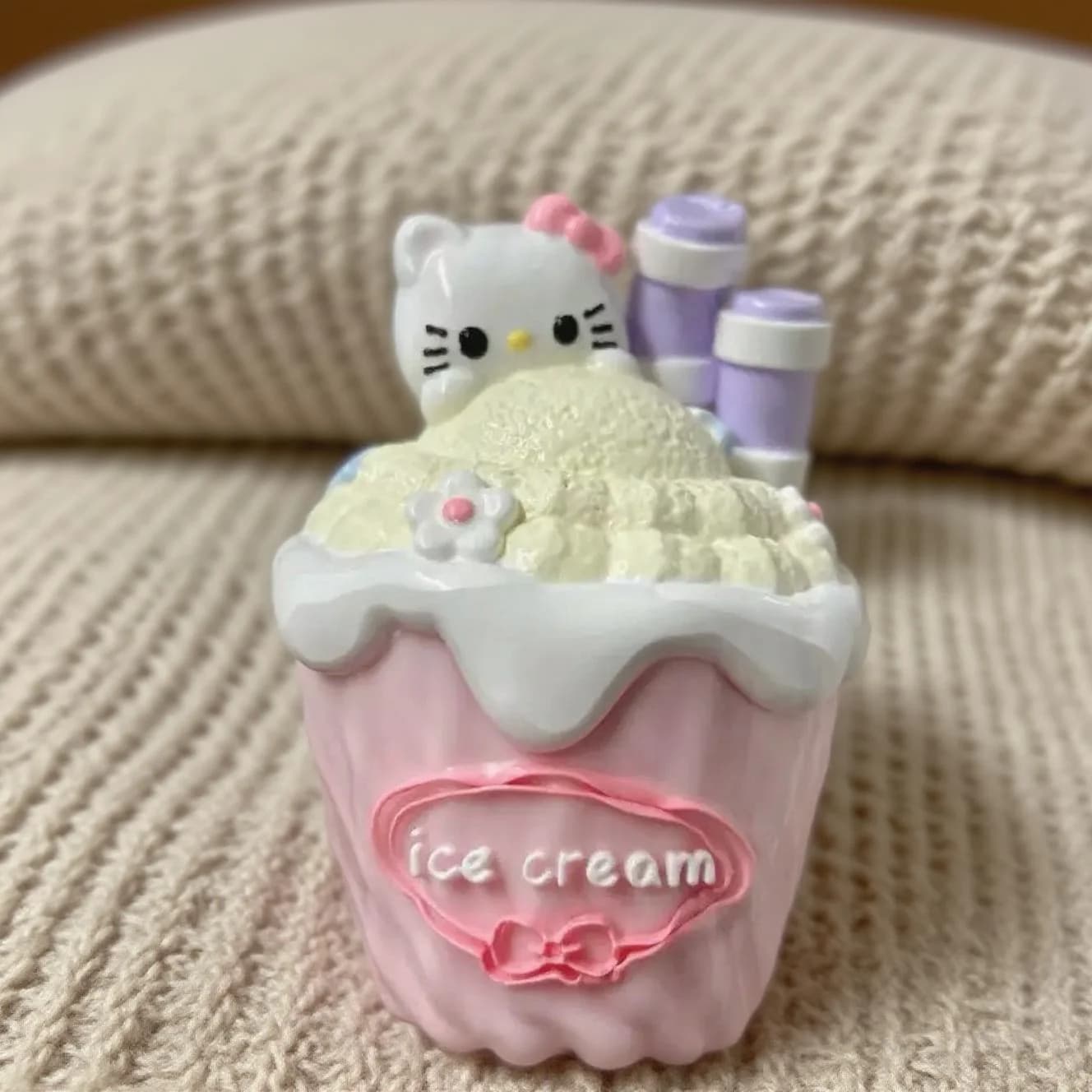 Figurine Sanrio Mignonne My Melody Dessert Kneading Joy, Articles Mignons et Anti-Stress, Décoration