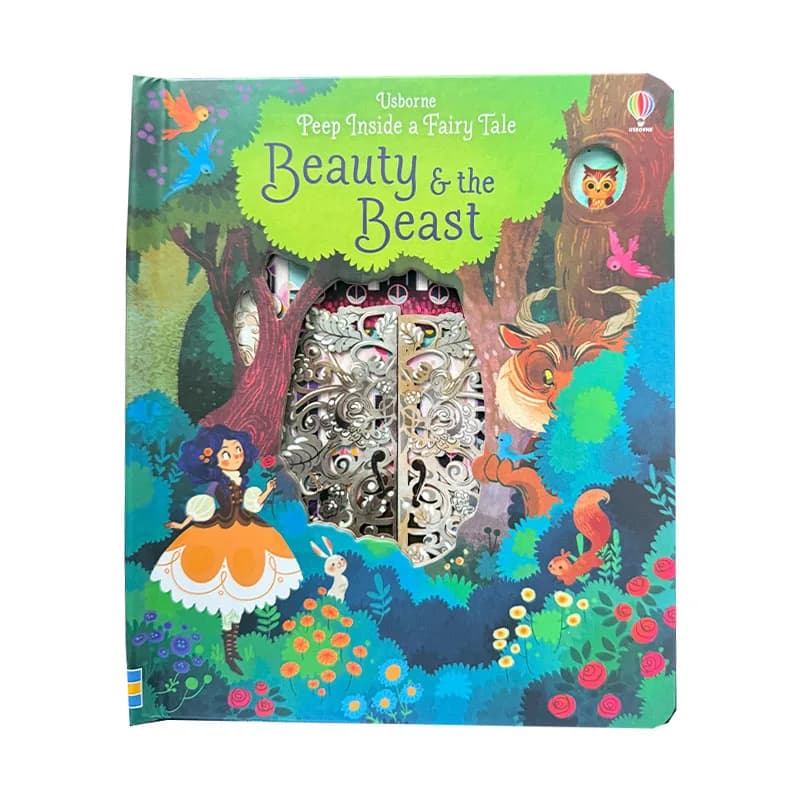 Peep Inside Beauty and The Beast Livre d'images tridimensionnel 3D - Conte de fées classique pour en