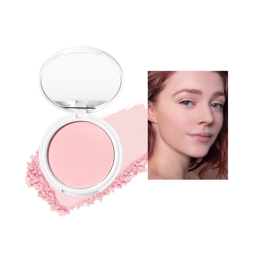 QIBEST poudre pour le visage contrôle de l'huile poudre de réglage mate maquillage durable correcteu