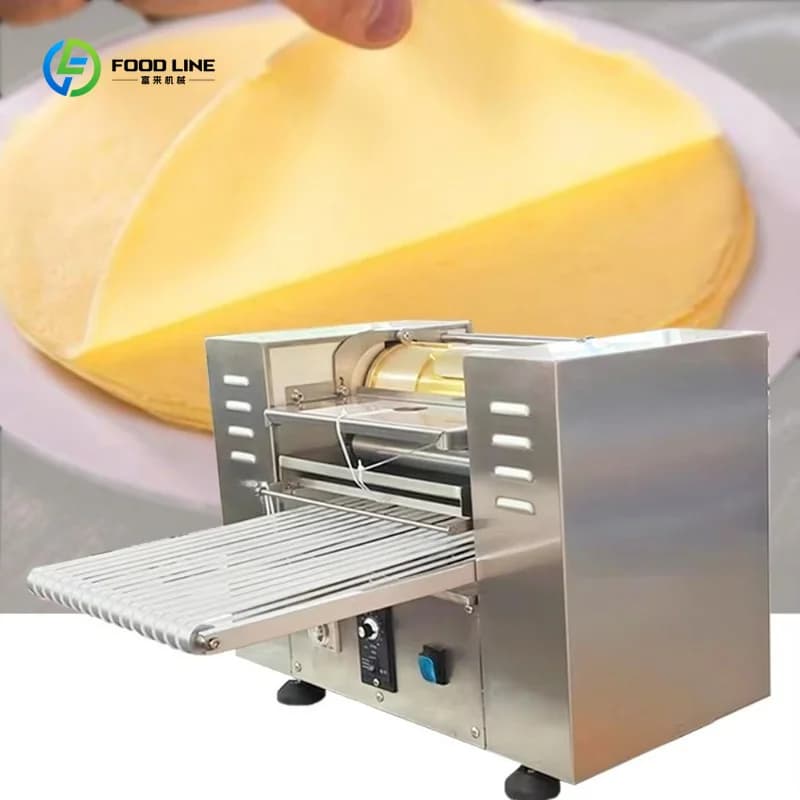 Machine à Crêpes Automatique Commerciale Personnalisée pour Mini Mille-Feuilles et Crêpes (Plateau d