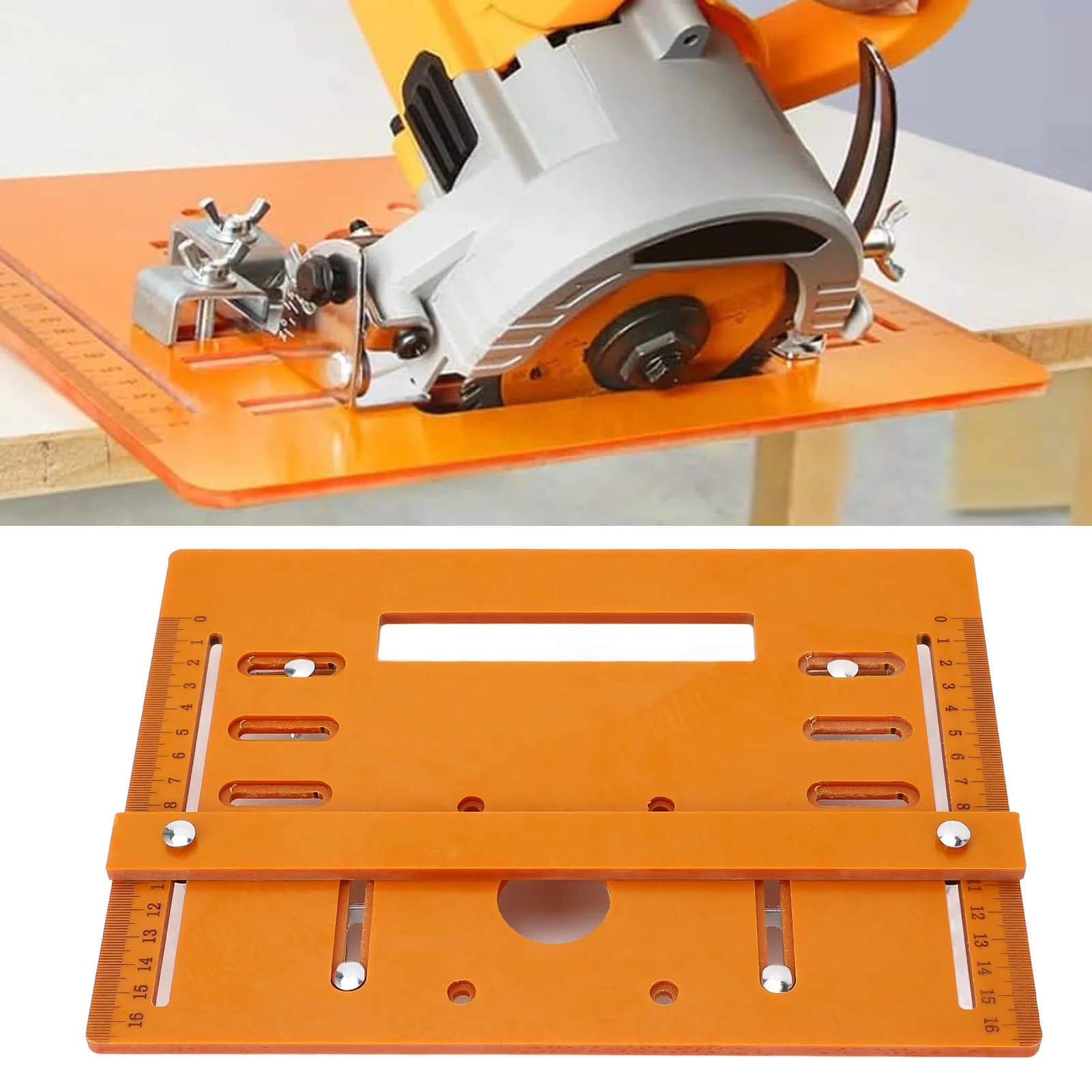 Machine de découpe du bois, panneau inférieur, plaque de Base efficace, complète avec trous elliptiq