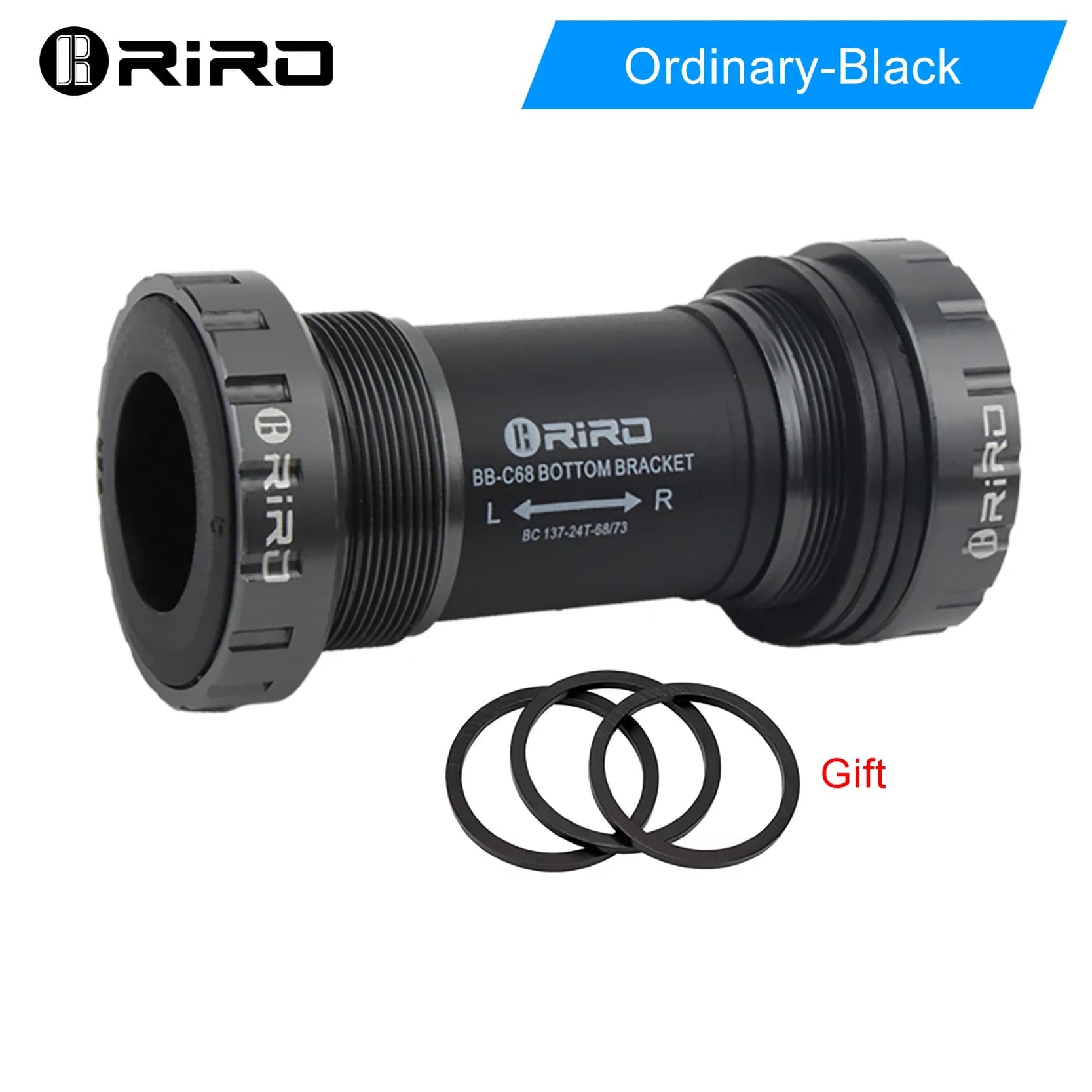 RIRO – support de pédalier en céramique pour vélo, BB68/BB92, 68/73MM, roulements scellés filetés BB