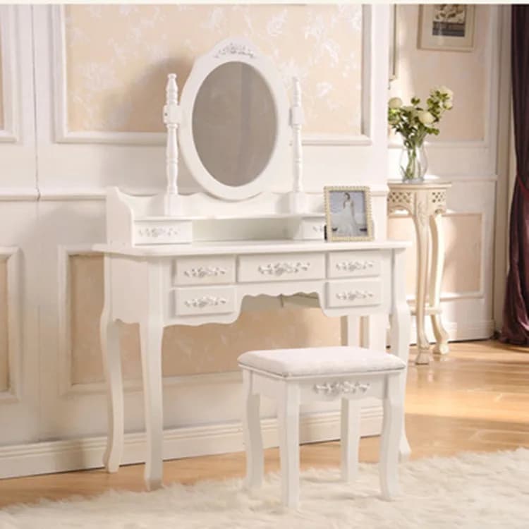 Commode de Style européen pour chambre à coucher, coiffeuse moderne et Simple, coiffeuse pastorale b