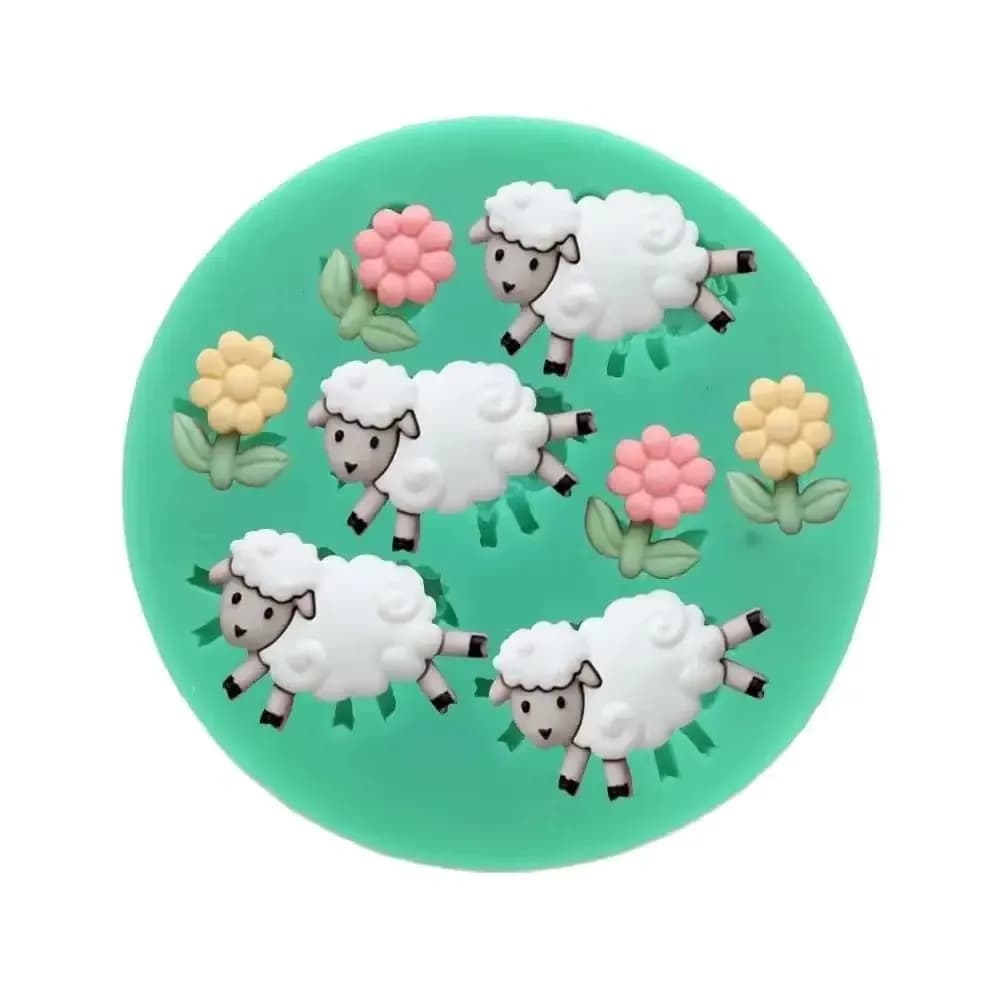 Moule à chocolat et à fondant en silicone, Mini 3 fleurs et 4 feuilles, pour décoration de gâteau, c