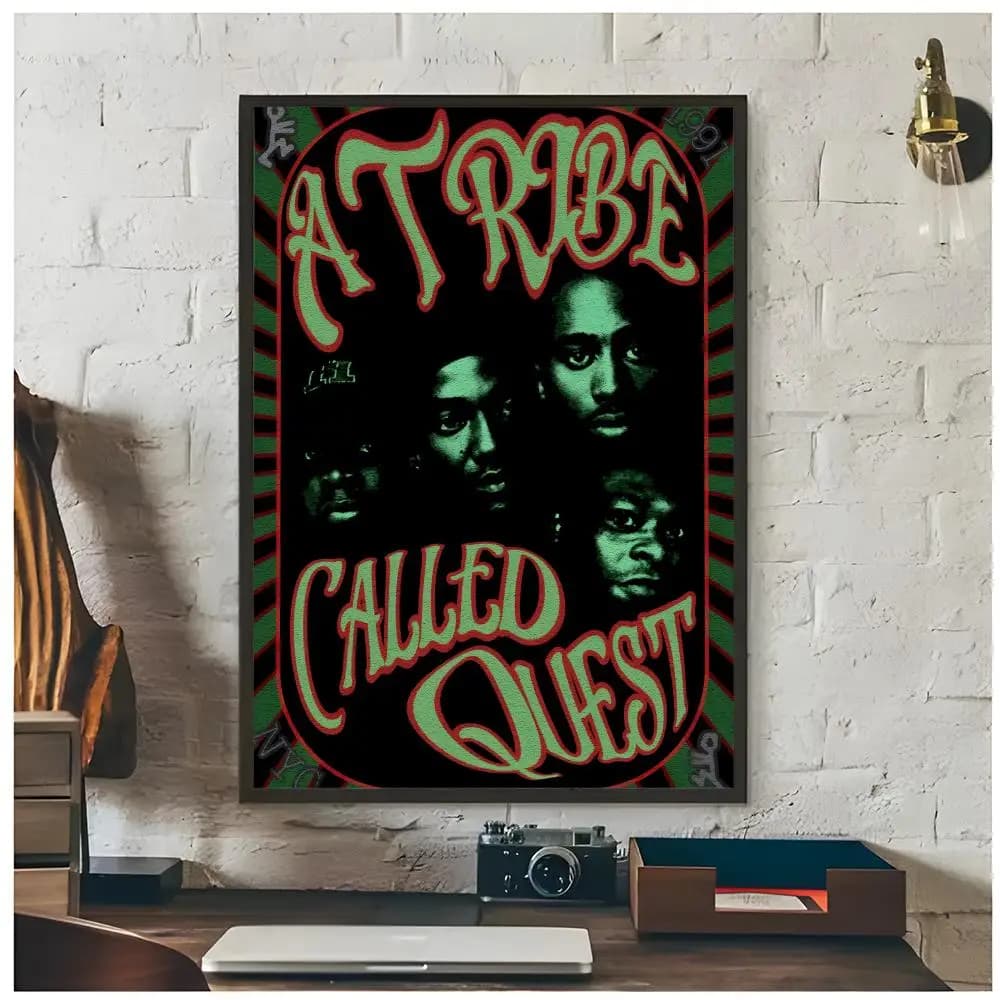 Affiche murale du groupe de hip hop A-A Tribe Called Quest, décoration artistique haut de gamme et c