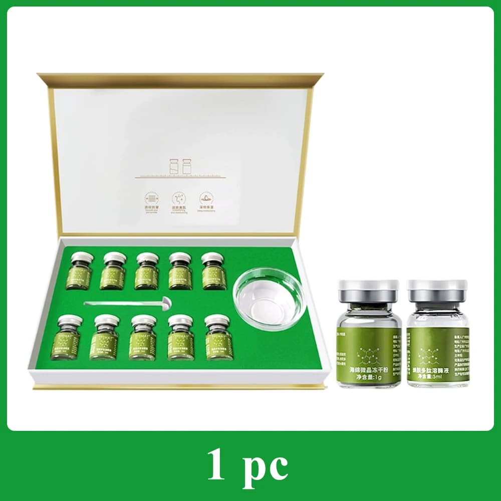 Éponge microcristalline aux algues vertes, Essence de soin pour la peau, Anti-âge, Anti-rides, netto