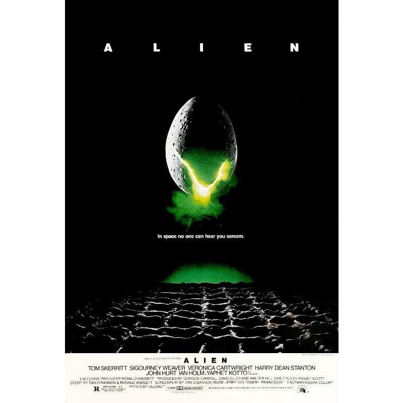 Affiche rétro de Film de science-fiction classique, Film Alien/Aliens, peinture sur toile imprimée H