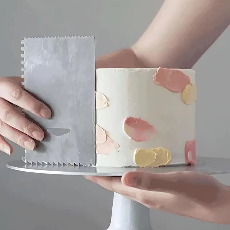 Grattoir à gâteaux en acier inoxydable, grattoir à crème, outil de cuisson, Gadgets de cuisine, bric
