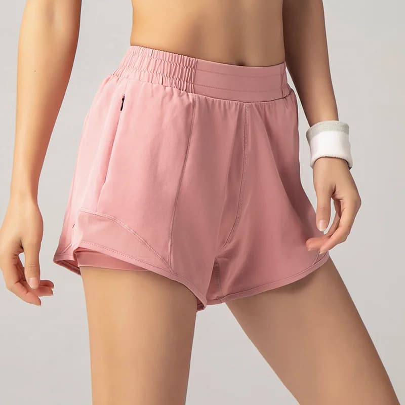 Short de Sport pour femmes, vêtements de Sport, Double pont, bas de Yoga, été, Fitness, entraînement