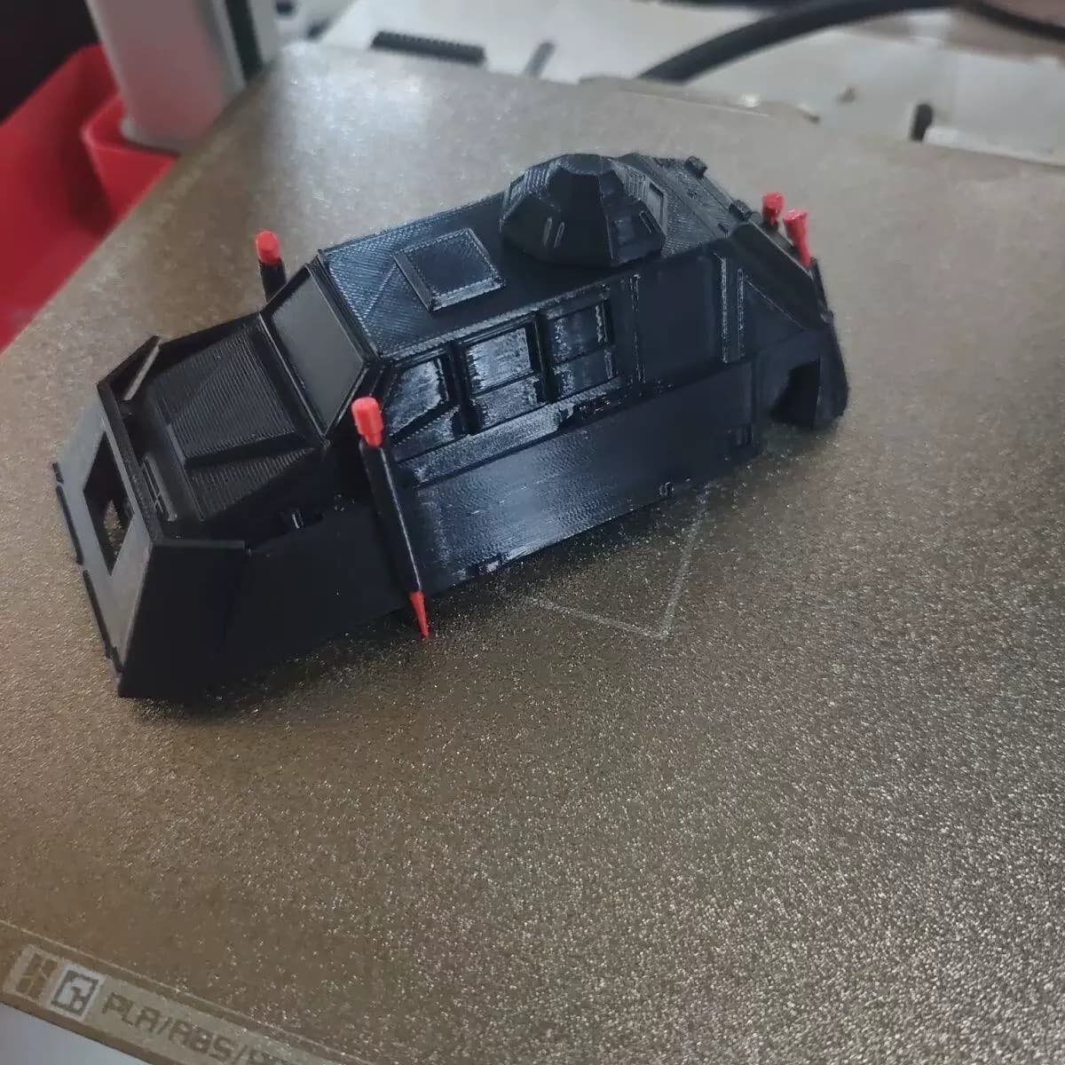 Modèle réduit statique imprimé en 3D du véhicule intercepteur de tornades Tiv2, objet de collection,