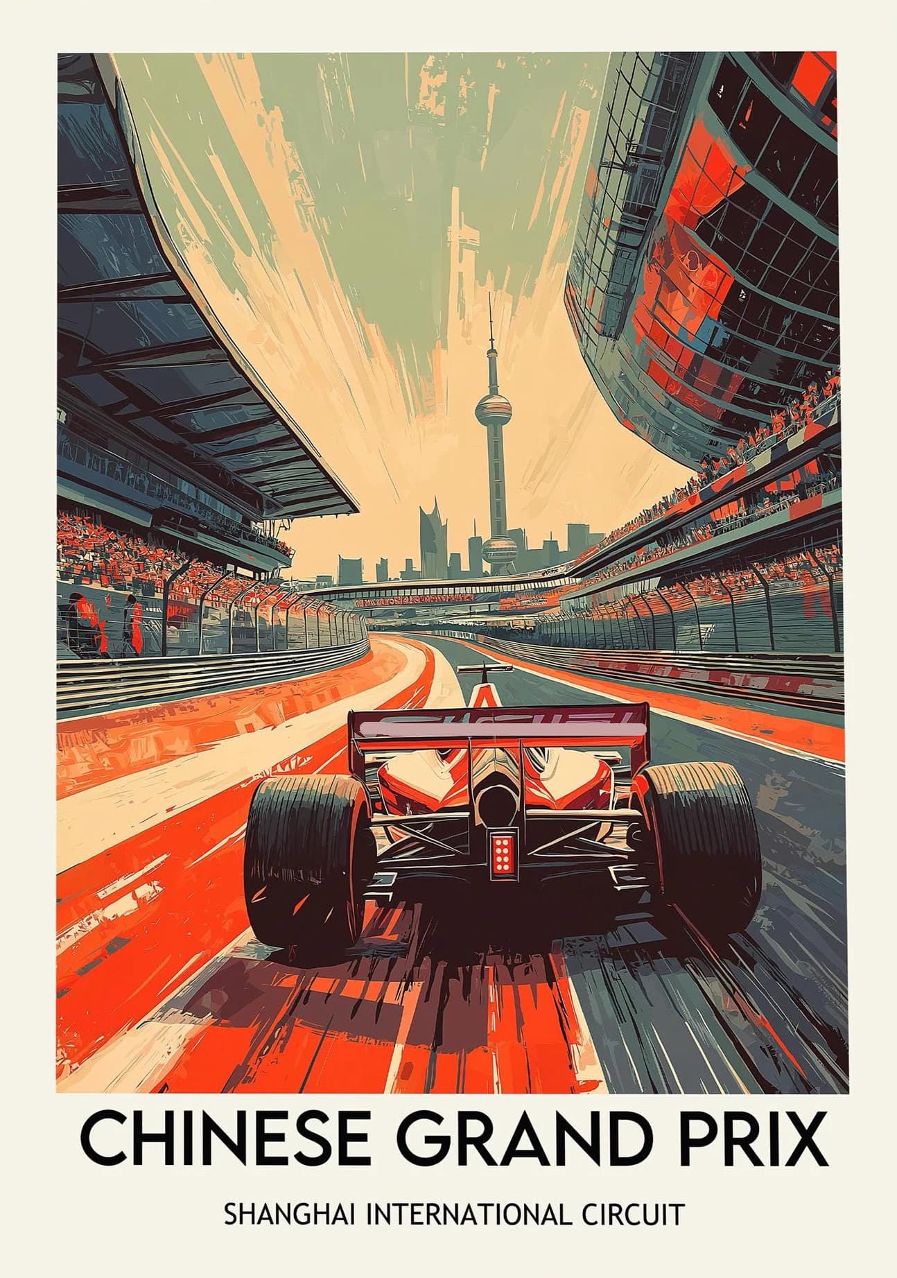 Classique Cool course compétition Monaco/région japonaise affiche toile peinture impression moderne 