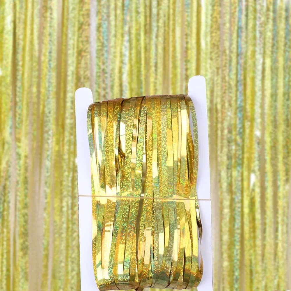 Rideau à franges en feuille d'or rose, pour arrière-plan de fête, stand Photo, remise de diplôme de 