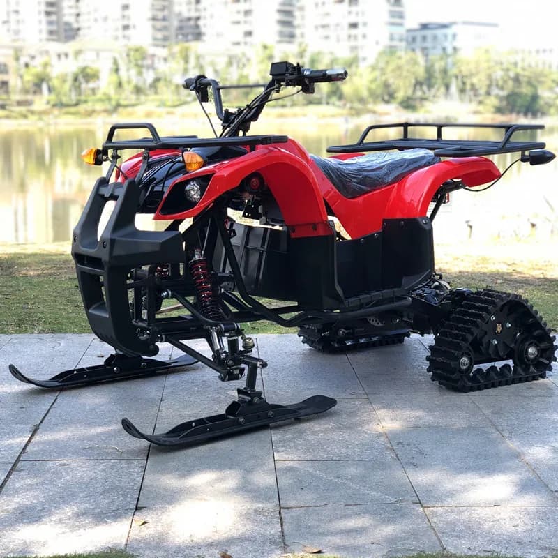 Piste de neige refroidie par air avec bascule à neige, moto de ski de fond, la plus durable, tout te