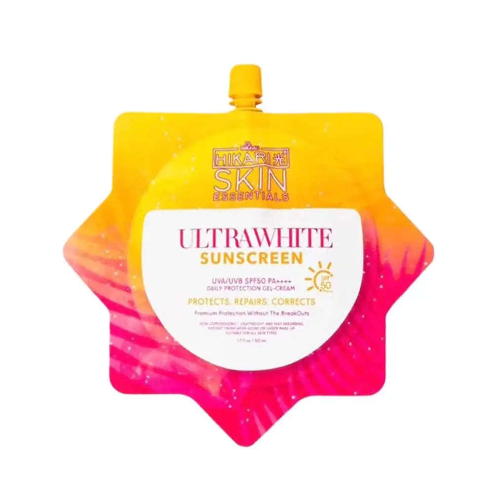 Crème solaire blanchissante SPF50 + 50ML, hydratante éclaircissante pour le visage et le corps, légè