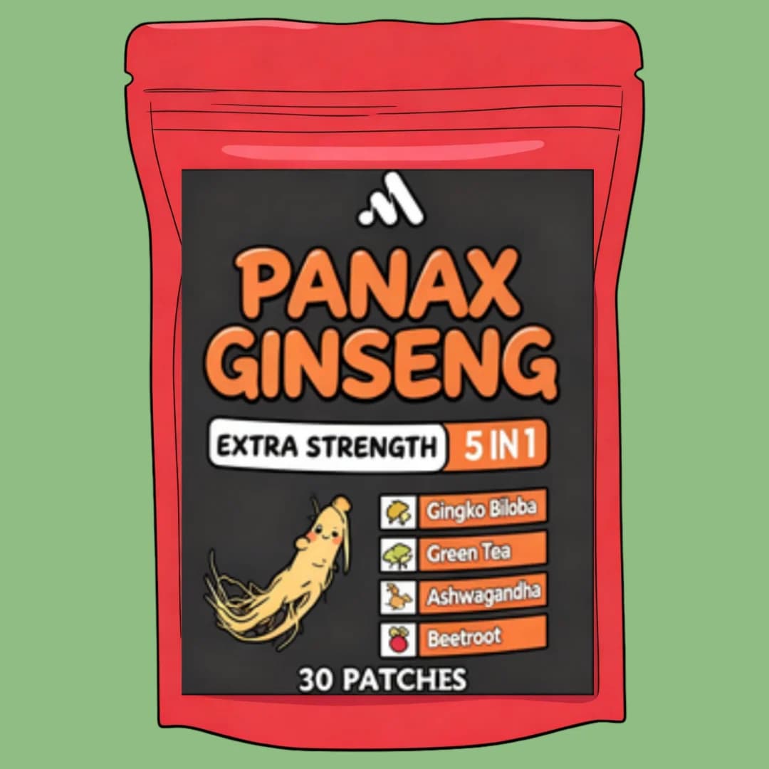 Ginseng Rouge Panax + Ginkgo Biloba, Haute Teneur en Ginsénosides pour l'Énergie, les Performances e