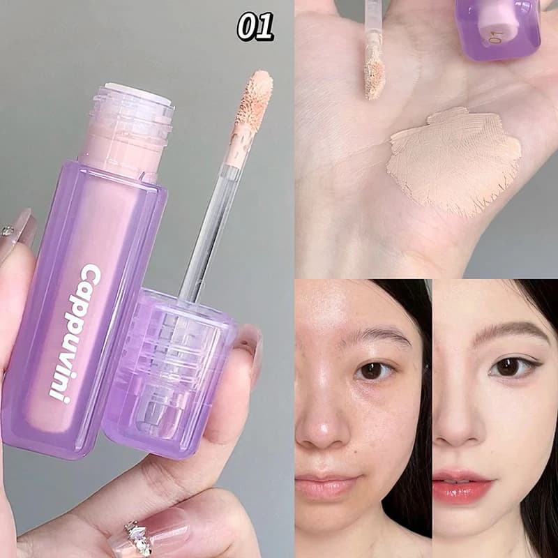 (HG) correcteur liquide léger cernes imperfections pores-cernes minimisant crémeux correcteur finiti
