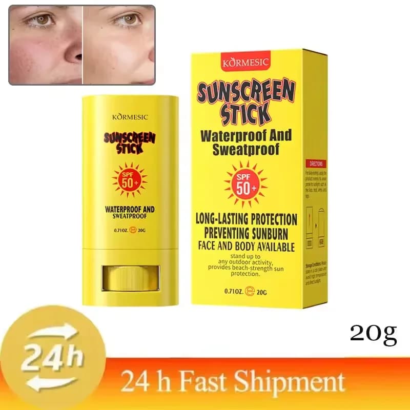Crème solaire en stick SPF 50+ Protection UV Anti-oxydant Crème isolante légère Corée pour tous type