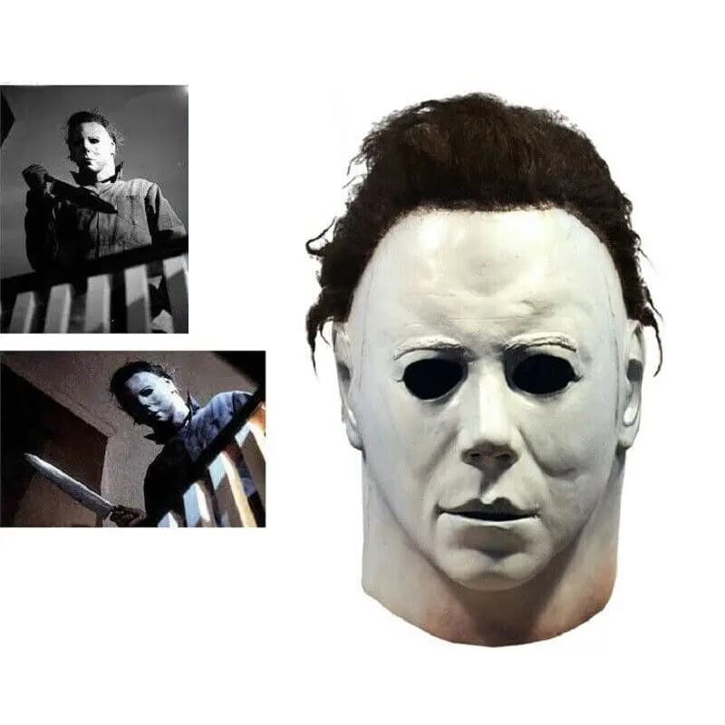 Cosplay Michael Myers masques de fête pour Latex pleine tête effrayant horreur meurtre pour adulte H