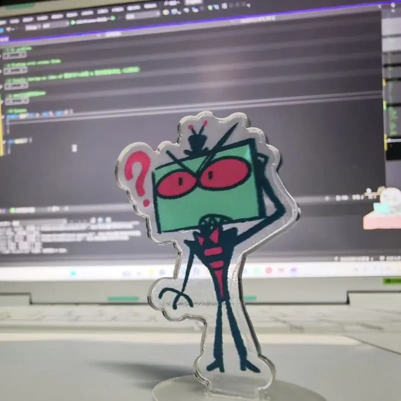 Figurine de personnage Helluva Boss en acrylique, modèle de présentation, ornement de bureau, cadeau