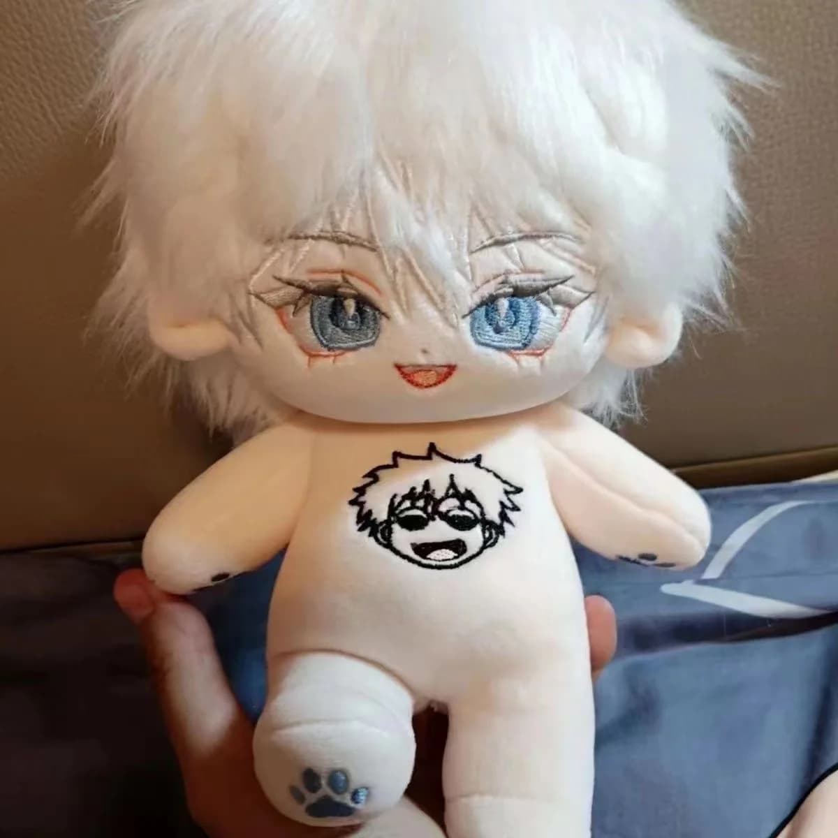 Personnage de bande dessinée Jujutsu Kaisen, Gojo Satoru, poupée en coton de 20 cm, peluche mignonne