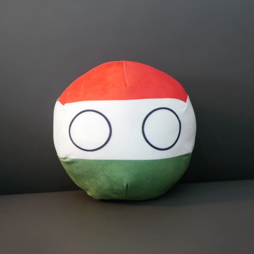 Countryballs-Balle en peluche pour cadeau, jouet d'oreiller, beurre, Hongrie, Irlande, tchèque, Roum