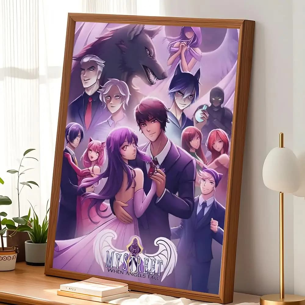 Affiche esthétique Aphmau pour jeu P-PC, art HD, autocollant mural imperméable, décoration esthétiqu