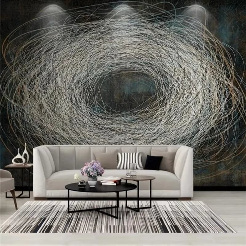 Papier peint mural personnalisé avec photos, papier peint mural pour salon, chambre à coucher, ligne