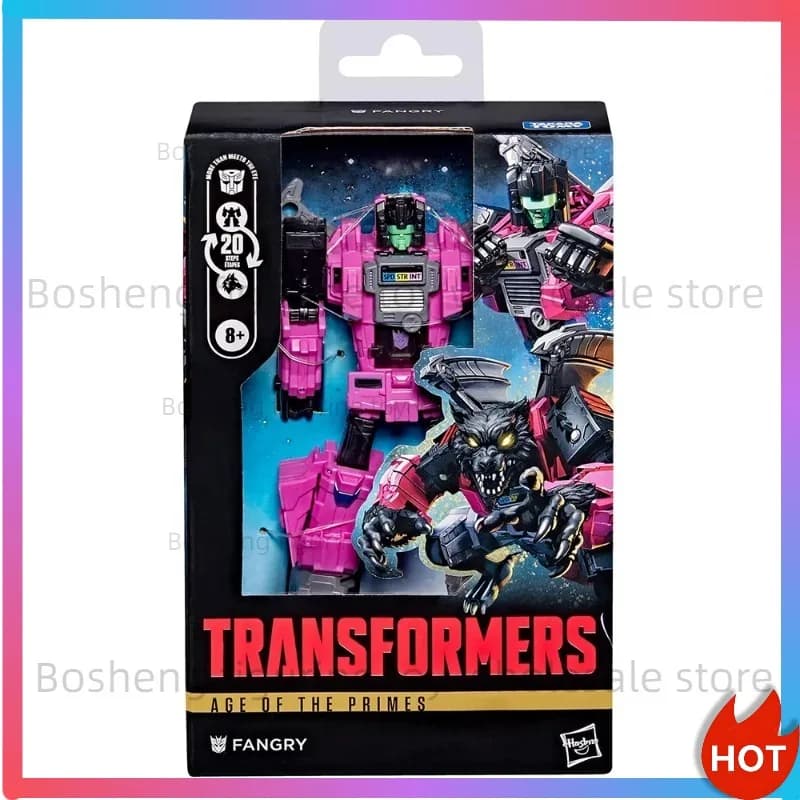 Pré-vente - Jouets transformables Hasbro originaux NEUFS - Age of the Primes Fangry - Figurine robot