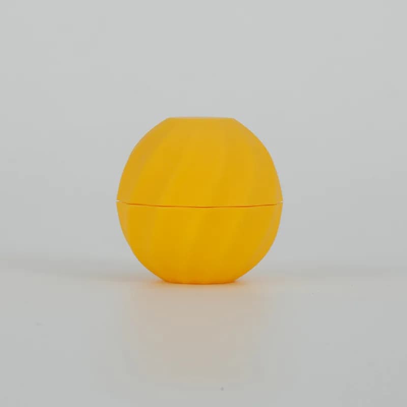 Pot de baume à lèvres en plastique en forme de boule vide, avec couvercles, conteneurs ronds, boucho