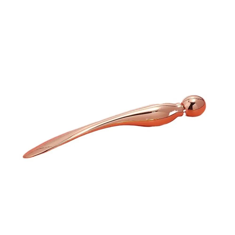 Applicateur de crème pour les yeux en alliage de zinc, poudres anti-déformable, bâtons de massage po