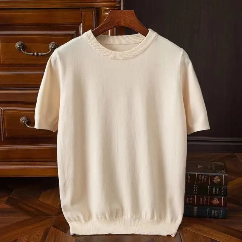 Coréen Superfine mérinos cachemire T-shirt hommes couche de Base mérinos chemise mèche respirant T-s