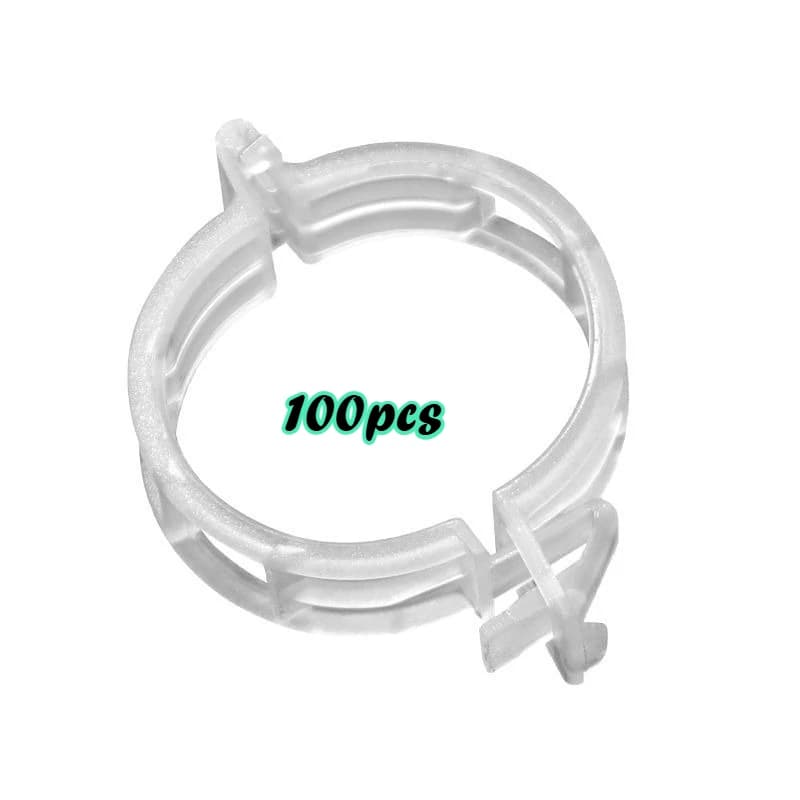 Clip de vigne pour plantes 100/200/500, pince de fixation de jardin pour tige, Clips de Fixation de 