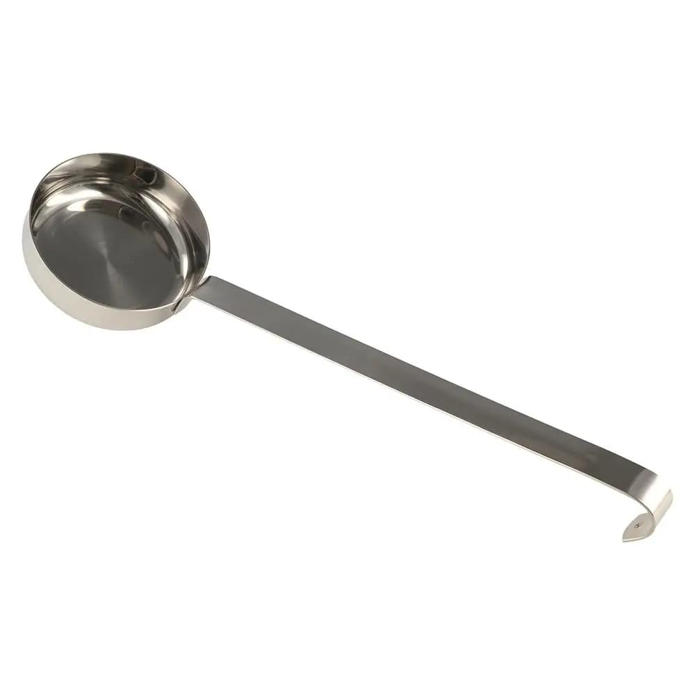 Cuillère de cuisine à fond plat, cuillère à sauce pour pizza, louche à soupe italienne en acier inox