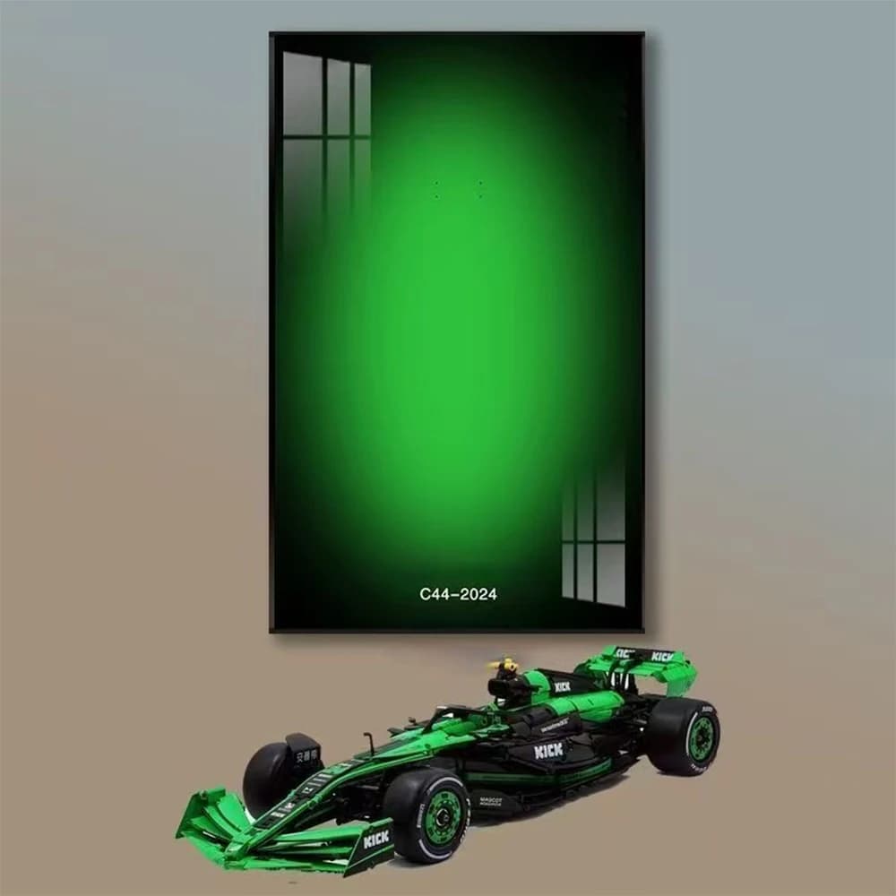 Panneau mural d'affichage de cadre Photo adapté à l'équipe LEGO KICK Sauber F1c44, bloc de construct