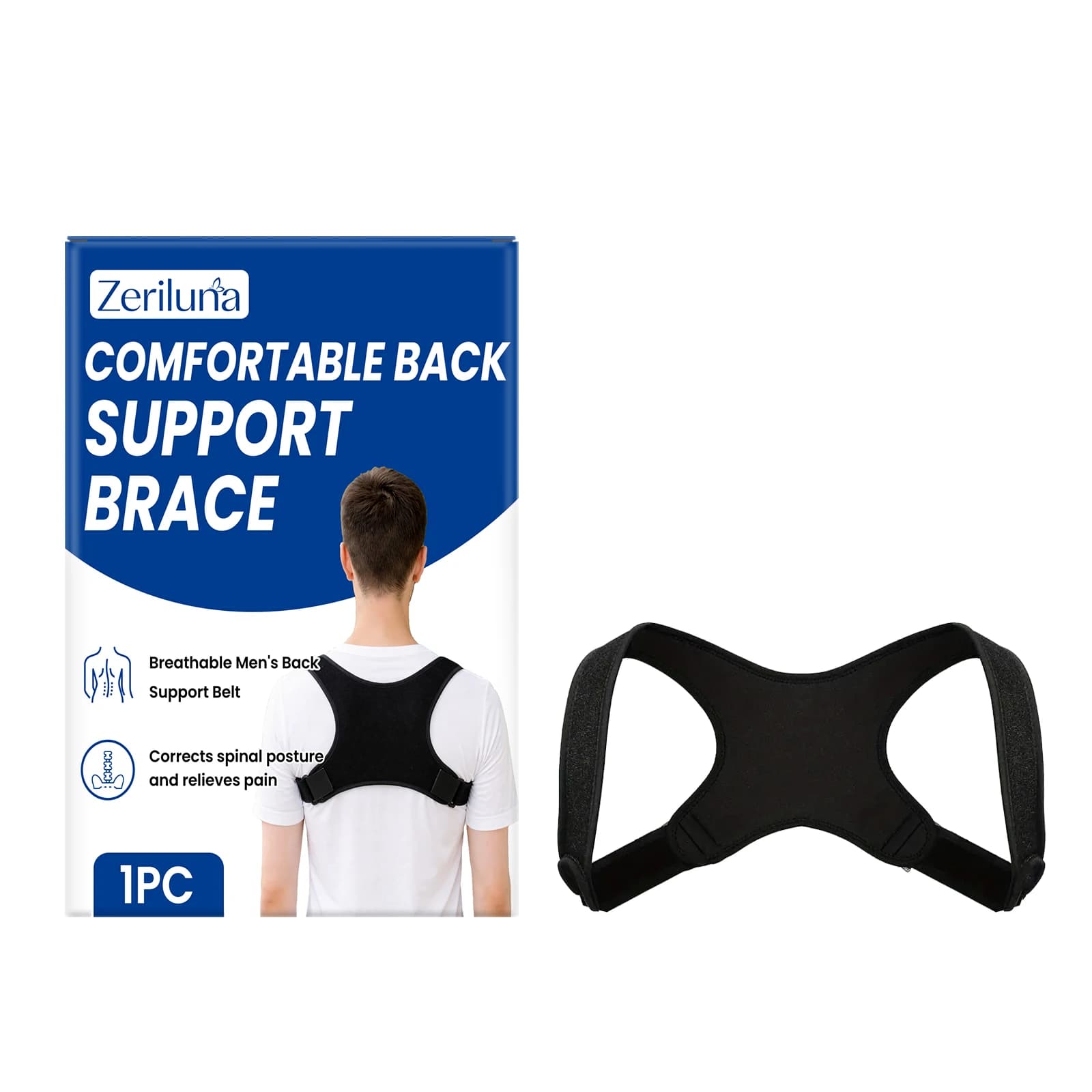 Ceinture de soutien pour la posture debout et assise, correcteur de posture robuste, ceinture dorsal