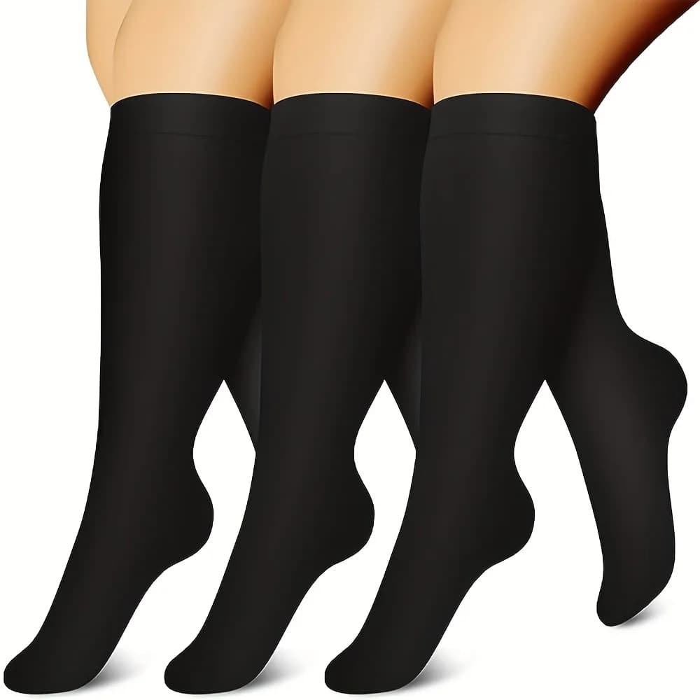 Bas de Compression en Nylon grande taille 2XL 3XL 4XL, bas de Compression Extra Large pour infirmièr