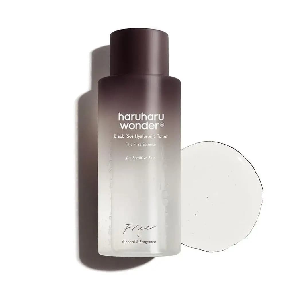 Huile nettoyante hydratante au riz noir, acide hyaluronique, eau apaisante pour peaux sensibles, soi