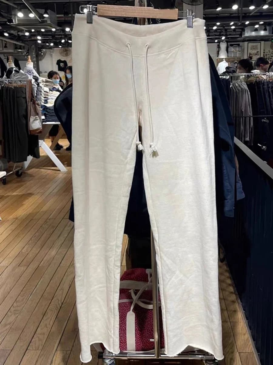 Pantalon basique à jambes larges pour femmes, couleur unie, cordon de serrage, décontracté, Simple, 