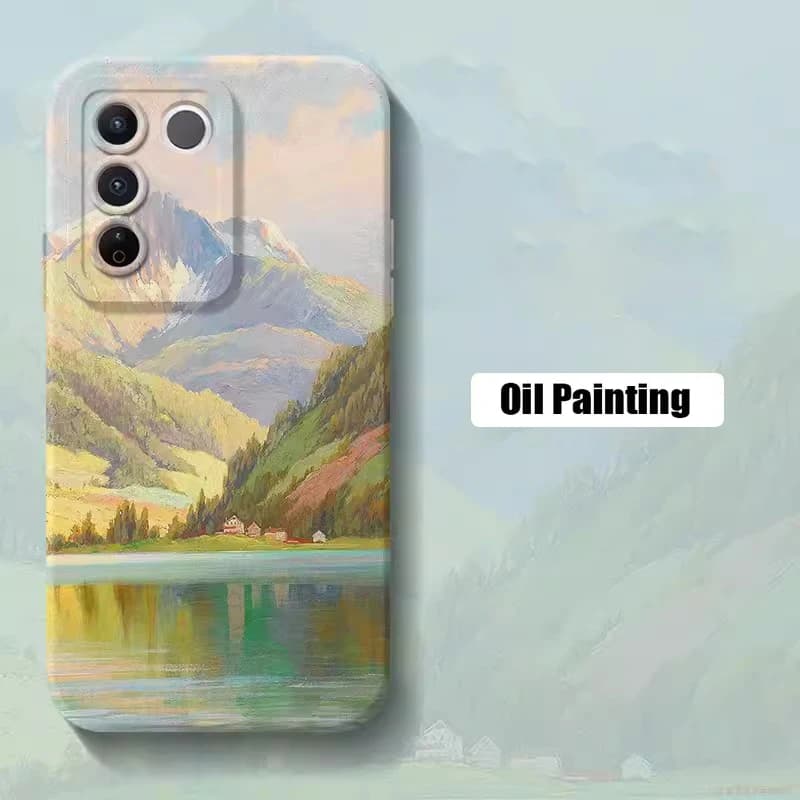Coque de téléphone souple paysage aquarelle, étui pour Samsung Galaxy S24 S23 S22 Ultra S21 Plus S20