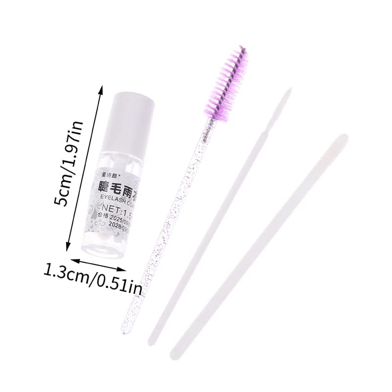 Primaire pour colle à cils 1,5 ml avec brosse à cils, imperméable, longue durée, séchage rapide, ext