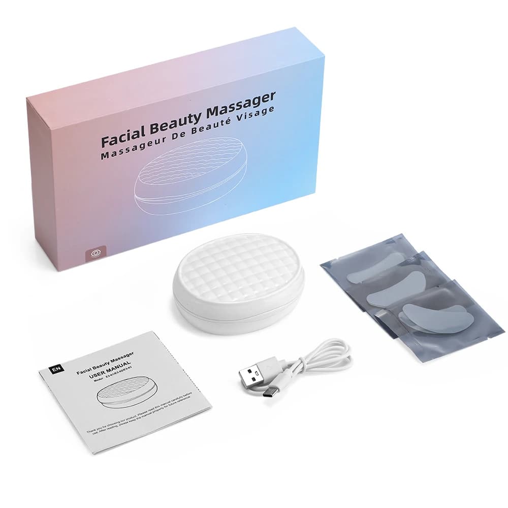 Masseur oculaire à lumière rouge 660 nm avec EMS, appareil anti-âge pour les yeux, réduit les poches