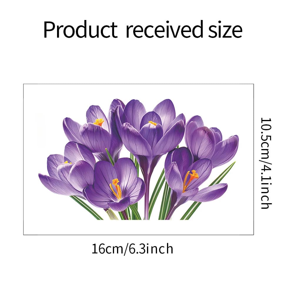 Autocollants de fleurs décoratives pour interrupteur de fleurs violettes, autocollants de dispositio
