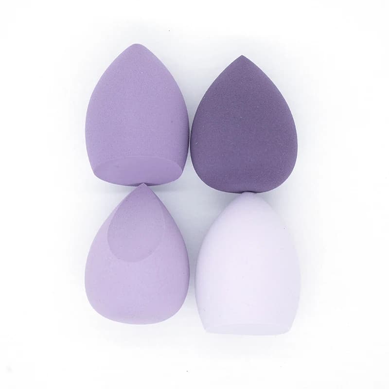 4 pièce/sac éponge de maquillage bouffée de poudre sèche et humide combinée beauté boule cosmétique 