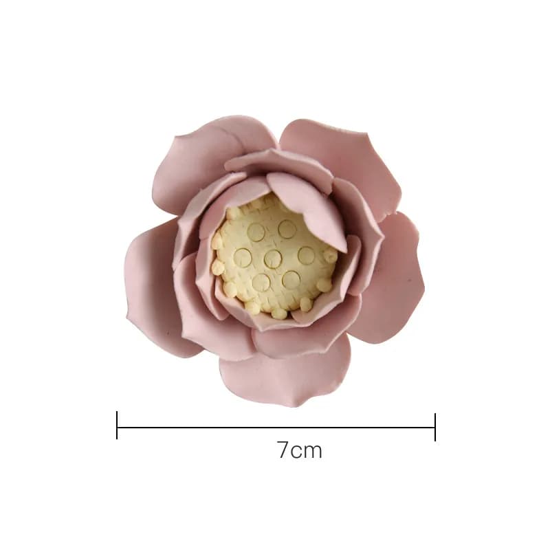 Décoration murale en céramique fleur lotus magnolia, 1 pièce, décoration murale de fond de télévisio