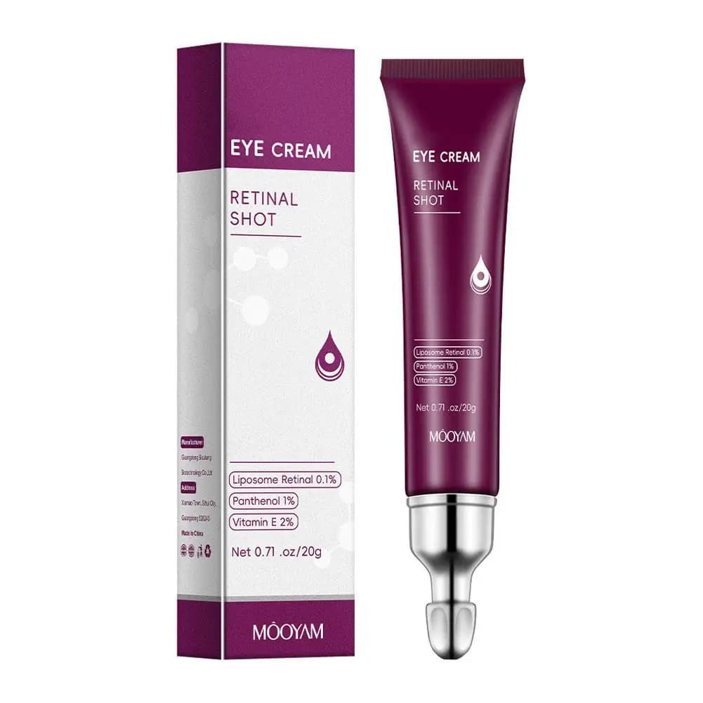 Crème Contour des Yeux Anti-Rides Instantanée : Estompe les Ridules, Raffermit et Atténue les Poches
